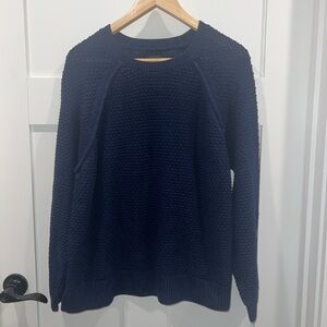 Gap Women's Textured Knit Long Sleeve Sweater Color Navy‎ Size XXL